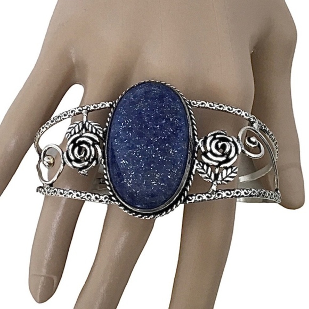 Alluring Lapis Lazuli Bracelet Boho Gemstone